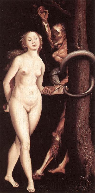 BALDUNG GRIEN, Hans Eve, the Serpent, and Death